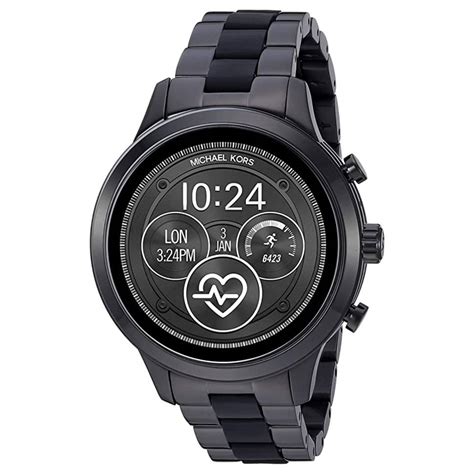 michael kors runway display smartwatch gen 4 mkt5058|Michael Kors Gen 4 Runway Black.